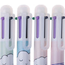 6 in 1 Ballpoint Pen Multicolor Press Ball Pen Office School Stationery Suppli3C