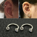Fashion Crystal Rings Nose Lip Eyebrow Nipple Ear Belly Ring Piercing Jewelry TR