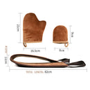 2 Set Self Tanning Mitt Applicator Kit Microfiber Washable Sunless Glove Tools