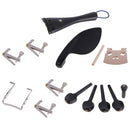 4/4 Violin Set Ebony Tuner Peg Chinrest Clamp Maple Bridge Endpin Tail Gut