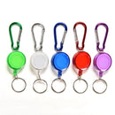 1X Hot Colourful Retractable Strap Carabiner Clip Card label Key Chain Fancy