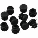 Black Plastic 14mm Diameter Blanking End Caps Round Tube Insert 10 Pcs K2T1