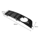 Front Bumper Lower Fog Light Grille Cover for Audi A4 B6 8E0807681 (Pair)