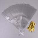 50pcs clear cone shape cellophane bags candy sugar popcorn flower gift bags  OZ