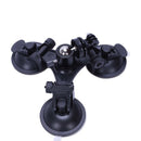 1x Black Low angle car with a PTZ Triple-cornered Sucker suction cup for GO