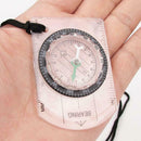 Scouts Military Compass Scale Ruler Baseplate Mini For Camping Compass I9Y8 N7R6
