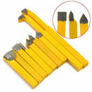 9pcs 8mm YW1 Alloy Carbide Brazed Tipped Lathe Tools Turning Milling Weldi PCY