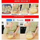 New Kitchen Potato crusher Mashed Potatoes Device Bilayer Mud Salad Fruit V R5N4
