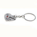 1 set Creative crush you piercing heart couple key ring for weeding gift ME