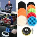 11pcs 3 Inch Buffing Sponge Polishing Pads Kit Set For Car Polisher Buffer