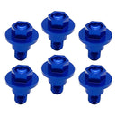 6pcs/Set Motorcycle Front Fork Guard Bolt Screws Anodized Color Fit for  Blue