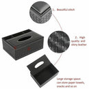 Multifunction PU Leather Pen Pencil Remote Control Tissue Box Holder Desk S H5G1