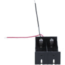 Plastic 2 x 3.7 V 18650 Battery Holder Case Black