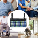 2x Wheelchair Side Bag Pouch Organizer for Phone Wallet Snacks Storage Case