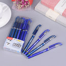 12pcs/Pack 0.5mm 2 Colors Gel Pen Erasable Magic Blue Romove By Friction Gel Ink