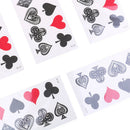 5Pcs/Set Peach Heart Poker Waterproof Temporary Sleeve Tattoo Glitter Tattoos M&