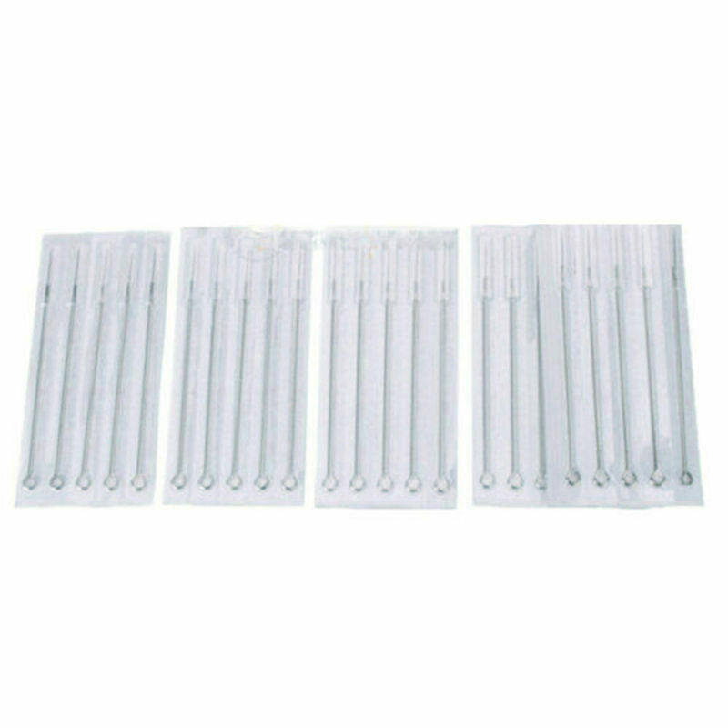 100X Sterile Tattoo Needles Body Art Mix Sizes 5/7/9 RL RS M1 3RL Disp OZX