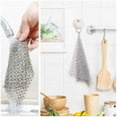 Ringer Stainless Steel Big Chain Mail Cast Iron Skillet Cleaner " Scrubber