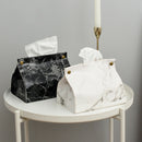 Marble Pattern Tissue Box Pu Leather Home Car Napkin Paper Container Paper  M6W6
