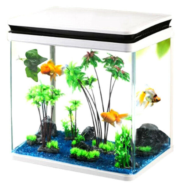 Aquarium Decor Artificial Plant Leaf Betta Rest Fish Plant With Suction Cu JR