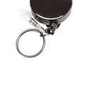 1pc Retractable Badge Holder Reel Name Card Keychain Metal ID Belt Clip Keyr Kw