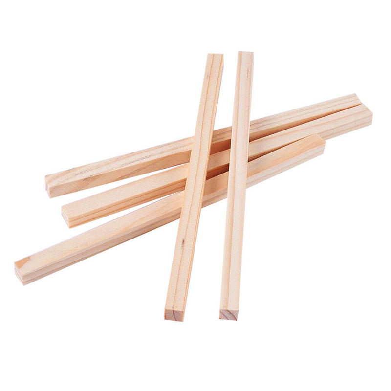 5pcs 5x5x250mm Square Pine Wood Stick Strip Craft Airplane Boat Models DIY