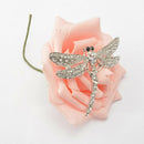 Colors Crystal Brooch Pins for Women Bouquet Wedding Breastpin, Glittering