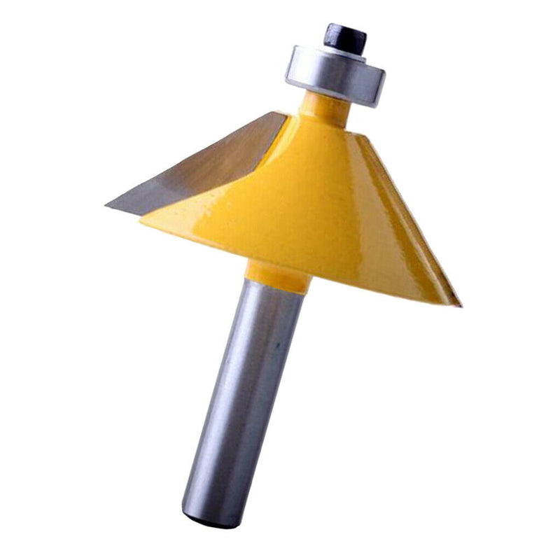 2pcs 45 Carbide Cutting Tool, 8mm Shank Finger Joint Glue Router Bit Woodwork