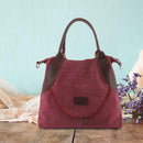 Women Large Totes Shopping Bag Handbag Shoulder Messenger Bags (Wine Red) SN9F