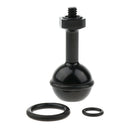 0.98"  Ball Head to 1/4" Screw Adapter Underwater Diving Camera Arm Tray - Black