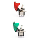 Pair Car Truck Boat 12V 20A Toggle 2Pin SPST ON/OFF Switch Green+Red LED