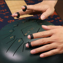 8x Steel Tongue Drum Finger Picks Silicone Knocking Finger Sleeves Handpan