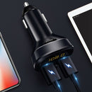 Car Fm Transmitter Bluetooth 5.0 Fast Charging Car MP3 Player QC3.0 Car Cha H3J2