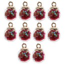 20x Mixed Accessories Glass Ball Charm Beaded Pendant DIY Jewelry Craft Gift