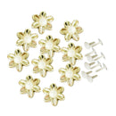 10Pcs Flower Rivet Stud Screw for Wallet Coat Jeans Bags Accessories