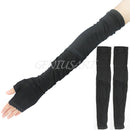 2x Creative Ladies Girls Extra Long Lace Arm Warmers Fingerless Gloves Sleeve