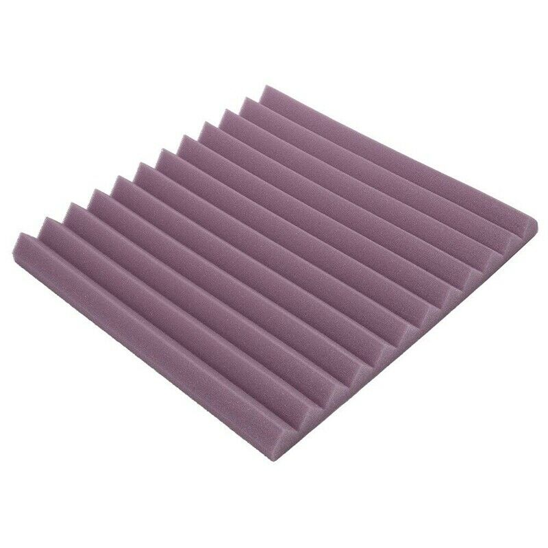 30X30X2.5Cm Soundproof Sponge,12 Slots Acoustic Foam Panel Stop Absorption