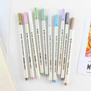 10pcs Erasable Metallic Pen DIY Paint Graffiti 10 Color Student Stationery
