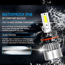 9007 HB5 LED Headlight Conversion Kit w/Decoder Bulbs Lamp 6500K Beam Bulbs Whit