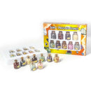 1 Box Of 9 Bottles Mini Natural Semiprecious Gem Stone Chip Crystal Healing A7U7