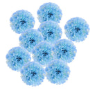 10pcs Silk Chrysanthemum Heads Artificial Flower Wedding Bouquet Light Blue