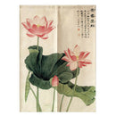 Noren Japanese Curtain Short Doorway Tapestry Linen Room Decoration Lotus