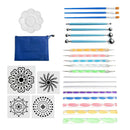25Pcs Dotting Painting Mandala Painting Tool Stick Carving Pottery Art Pen