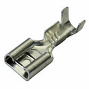 100 x 6.3mm Uninsulated Female Spade Push On Crimp Terminal