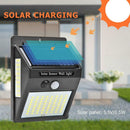 2pcs 100LED Solar Power Motion Sensor Wall Light Outdoor Garden Yard Lamp
