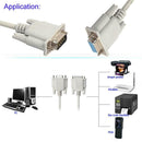 Serial RS232 9-Pin Male to Female DB9 9-Pin Converter Extension Cable(5m)