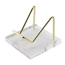 Acrylic Display Easel Holder for Mineral Fossil Rocks Quartz Platter Medals