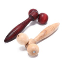 wooden ball roller massager tool reflexology hand face body relax random colorLJ