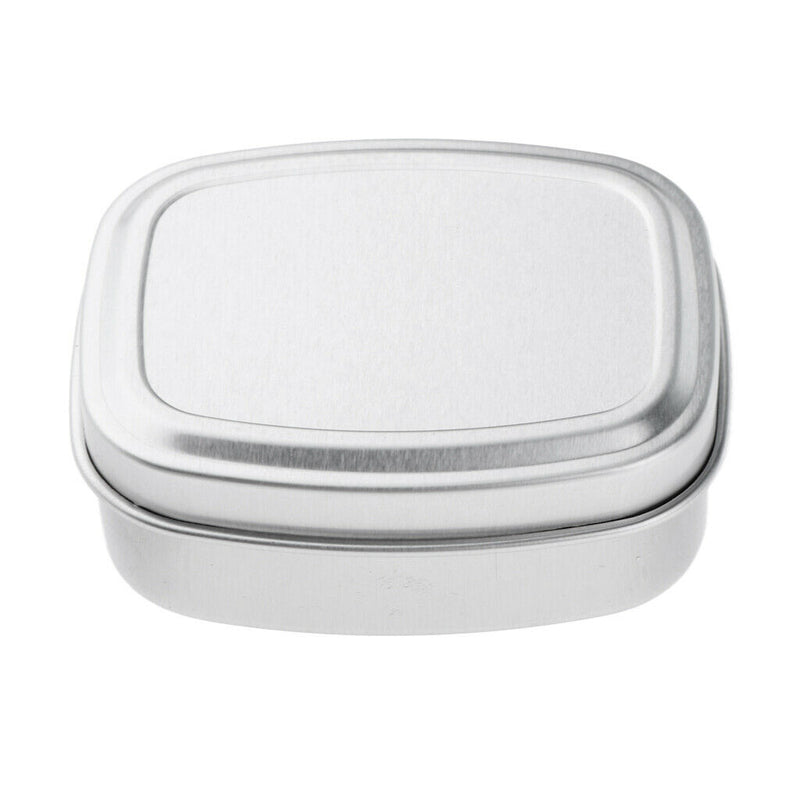 5x Rectangular Empty Tin Box Container Portable Small Storage Cans