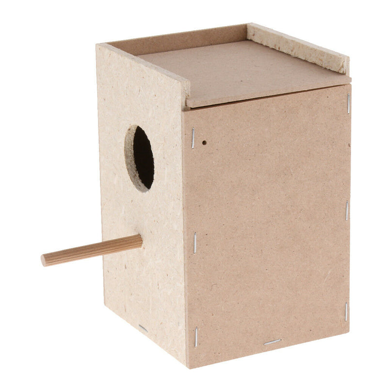 Small Animals Bird House Cages Parrot Breeding Nesting Box with Perch